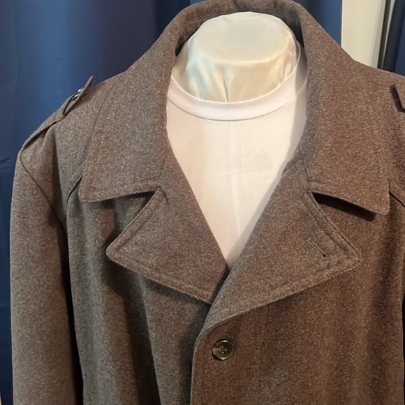 Michael Kors Men's Wool-blend Coat (4X Brown) - Picture 2 of 10